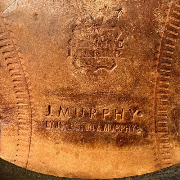 Johnston & Murphy Mens Tan Leather Oxford Shoes 11M - Picture 7 of 9